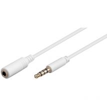 Silver - Câble jack 3,5 st Mâle - Femelle 3,5 st 5mts
