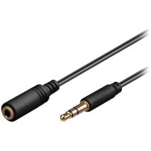 Cable Jack 3.5mm 3pin femelle vers Jack 3.5mm 3pin male 3m