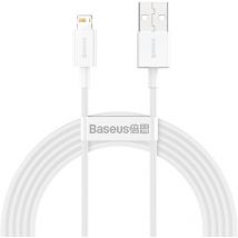 Cable Superior usb Iphone Lightning 2.4A 2m Blanco