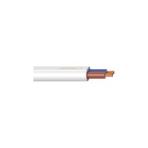 25m cable manguera plana H03VVH2-F 2x0,50mm² blanco