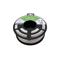 Eurobric - 25m cable manguera redonda H05VV-F 2x1mm² blanco