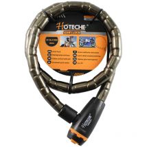 Senko - hoteche cable moto 18 mm 1 mt longitud , Cadena de seguridad para moto Núcleo de bloqueo de aleación de zinc Medidas: 18 x 1000 mm Incluye