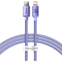 Câble pour charge et transfert de données rapides USB-C Iphone Lightning 20W 1,2m violet