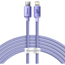 Câble pour charge et transfert de données rapides USB-C Iphone Lightning 20W 2m violet