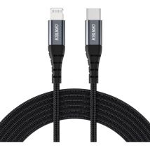 Unbekannt - Câble pour iPhone usb-c - Lightning 480Mb/s 3A 1,2m - noir