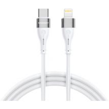 Câble pour iPhone USB-C - Lightning PD 27W 1m blanc