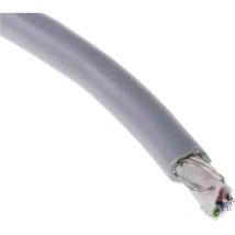Câble pour microphone, 4 conducteurs, 0,15 mm² Blindé, gaine Gris