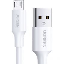 Ugreen - Câble pvc USB0-A - microUSB 480 Mb/s 2m blanc
