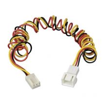 Ventilateur pc Rallonge [1x ventilateur pc mâle 3 pôles - 1x ventilateur pc femelle 3 pôles] 0.60 m noir, rouge, jaune Akasa R42329