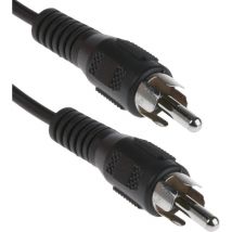 Rs Pro - Câble rca rca mâle rca mâle, 5m Noir ( Prix pour 1 )