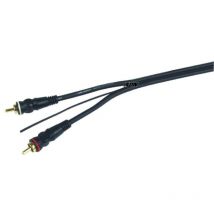 Caliber - Cable rca Stereo avec cable de remote et double blindage - 5m