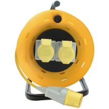 Faithfull - Power Plus Open Drum Cable Reel 110V 16A 2-Socket 25m (2.5mm Cable) FPPCR25ML25