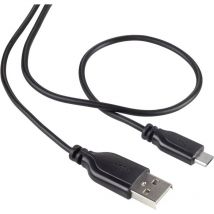 Renkforce - Câble usb usb 2.0 usb-a mâle, USB-Micro-B mâle 1.00 m noir gaine ultra-douce RF-4032111