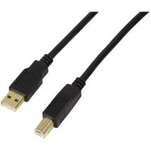 Adnauto - Cable repeteur usb a 1.1 male usb b 2.0 male am-bm actif noir - 20m
