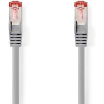 Câble Réseau Cat 6 s/ftp RJ45 Mâle - RJ45 Mâle 1,0 m Gris