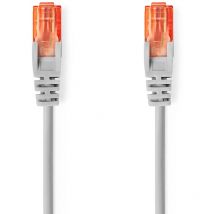 Câble réseau CAT6 RJ45 Male RJ45 Male U/UTP 30.0 m Rond PVC Gris Label