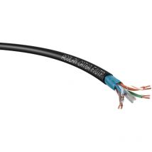 Cable réseau - catégorie 6a - utp - extérieur - lsoh-fr - 4 paires - couronne de 200 mètres - noir - dca Acome r7690arb200
