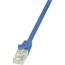 Câble réseau RJ45 CAT 6 U / UTP LogiLink - 2 connecteurs RJ45 - 0,50 m - Bleu - CP2026U V968791