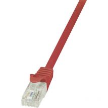 Câble réseau RJ45 CAT 6 U / UTP LogiLink - 2 connecteurs RJ45 - 3 m - Rouge - CP2064U V963661