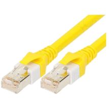 Cable reseau RJ45 male s-ftp Cat 6 jaune - 9m