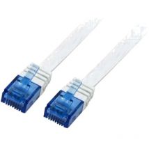 Cable reseau RJ45 male u-utp Cat.5e blanc- 7.5m