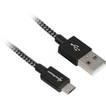 Sharkoon - usb 2.0 a-b bk/gy 2.0m Alu+ Braid - Digital/Daten - 2 m - - 2 - - 2 - Digital (4044951027019)