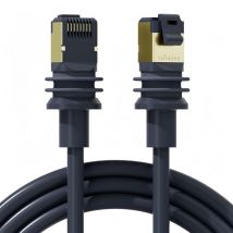 Coocheer - Câble Starlink Gen 3 RJ45 Rectangulaire Satellite V3 Kit (82FT/25M) Câble de Remplacement, Rallonge avec Embout Anti-Poussière Accessoires
