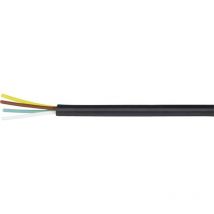 70I127 Câble téléphone LiYY 4 x 0.04 mm² noir 20 m S113451 - Kash