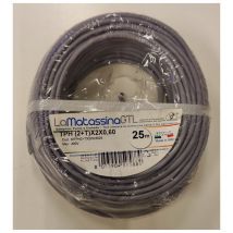 Câble téléphonique go-at topline tph 2+tx2x0.6 25m gris - mtph2+tx2x0.6025