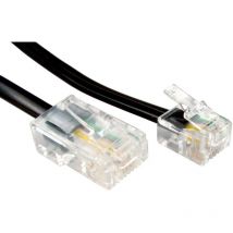 Câble téléphonique RS PRO, L 10m, Blindé Noir, Gaine PVC ( Prix pour 1 )