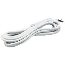 F-bright - Cable textil blanco