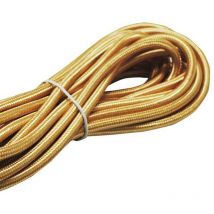 Cable textil dorado