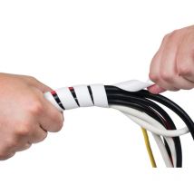Cable Tidy Wrap White 2.5 m