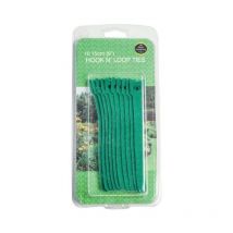 Cable Tie 15cm Hook And Loop System Green Pack Of Ten Garland