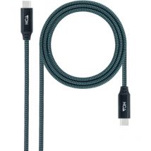 Cable Usb 3.2 Gen2x2 Usb-c a Usb-c 2m Negro Nanocable 10.01.4302-comb