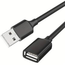 Cable Alargador Usb 2.0 Nanocable 10.01.0202-bk/ Usb Macho - Usb Hembra/ 1m/ Negro
