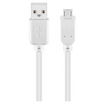 Goobay - 96195 cable usb usb 2.0 5 m usb a Micro-USB b Blanco