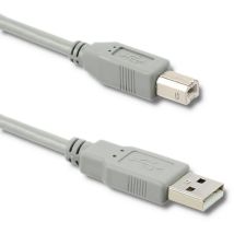Cable USB 2.0 A macho B macho 1 m – Conectores niquelados – Material PVC