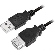 Adnauto - Cable usb 2.0 usb a femelle usb a male 500cm - Noir