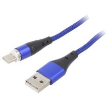 Adnauto - Cable usb 2.0 usb a prise male usb c prise male 2m - Bleu