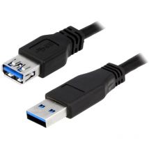Adnauto - Cable usb 3.0 usb a femelle usb a male 2m - Noir