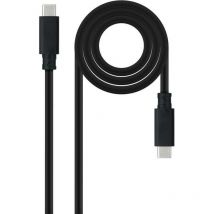 Nanocable - Cable usb 3.1 Gen2 10Gbps 5A, 4K/60Hz, usb-c/m-usb-c/m, Negro, 1.5 m