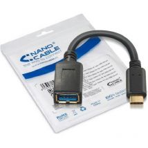 Nano Cable - nanocable 10.01.4201 - Câble usb 3.1 3A usb-c otg (On-The-GO), vitesse de transfert jusqu'à 5Gbps, charge jusqu'à 3 ampères, Gen1,