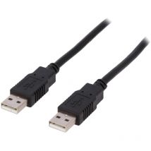 Adnauto - Cable usb a 2.0 male des deux cotes 5m noir