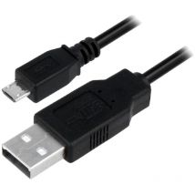 Cable USB A male USB B micro prise male 5m - Noir