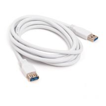 Cable usb a/ usb a macho/hembra 2m blanco Axil