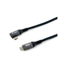 Equip - cable usb-c male - usb-c male 90o corned 1 metre 5A 100W 480mbps