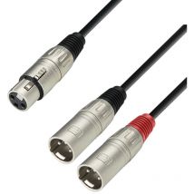Cable Xlr Macho A 2xxlr Hembra 1m Adam 3star K3yfmm0100