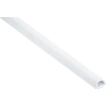 CABLEFIX – Moulure adhésive blanche 1m – PVC, IP20, 8x7mm – Protection câbles, installation facile