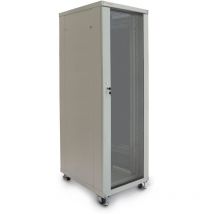 Rackmatic - Armario rack 19' de pie 33U 600x800x1600mm blanco MobiRack de